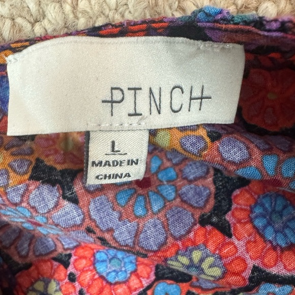 PINCH Floral Print Ruffle Cap Sleeve Midi Dress L.  B29 - Picture 11 of 16